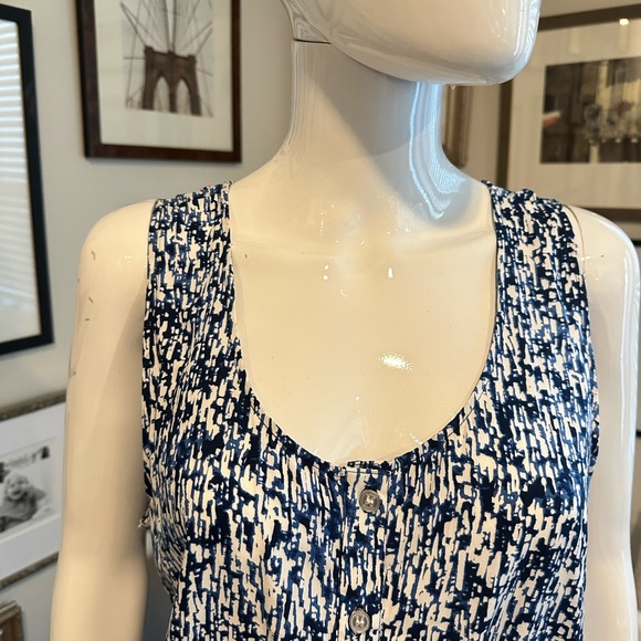 Splendid Blue and White Romper - Picture 4 of 8